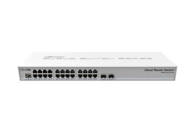 MikroTik CRS326-24G-2S+RM, 800MHz CPU, 512MB, 24xGLAN, 2xSFP+cage, ROS L5, PSU,1U Rackmount MikroTik CRS326-24G-2S+RM, 800MHz CPU, 512MB, 24xGLAN, 2xSFP+cage, ROS L5, PSU,1U Rackmount