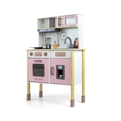 Milly Mally Dětská dřevěná kuchyňka Bjorn Pink Milly Mally Dětská dřevěná kuchyňka Bjorn Pink