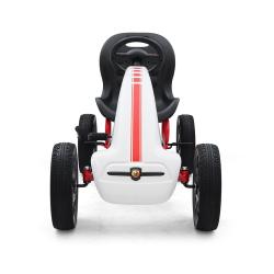 Milly Mally Dětská šlapací motokára Go-kart Abarth bílá