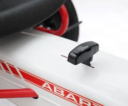 Milly Mally Dětská šlapací motokára Go-kart Abarth bílá