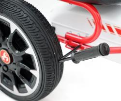 Milly Mally Dětská šlapací motokára Go-kart Abarth bílá