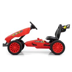 MILLY MALLY Dětská šlapací motokára Go-kart Rocket červená