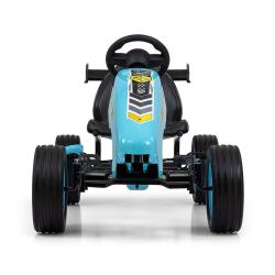 MILLY MALLY Dětská šlapací motokára Go-kart Rocket tyrkysová
