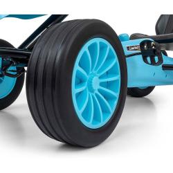 MILLY MALLY Dětská šlapací motokára Go-kart Rocket tyrkysová