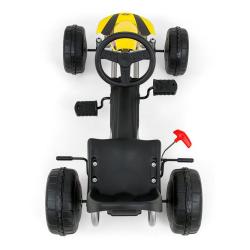 Milly Mally Dětská šlapací motokára Go-kart Viper bílá