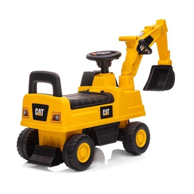 Milly Mally Detská odrážadlo bagr so zvukom CAT Excavator žltý