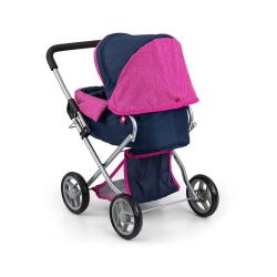 MILLY MALLY Dětský kočárek pro panenky Alice Prestige Navy
