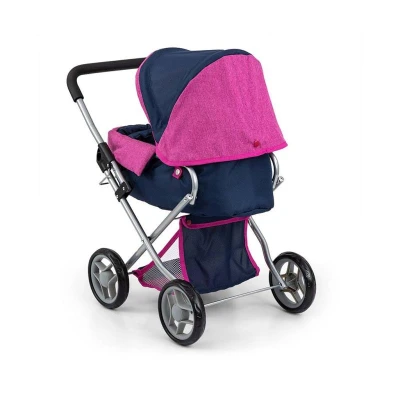 MILLY MALLY Dětský kočárek pro panenky Alice Prestige Navy