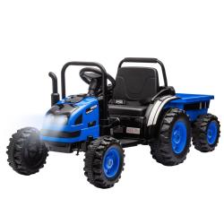 MILLY MALLY Elektrický traktor s vlečkou Farmer modrý MILLY MALLY Elektrický traktor s vlečkou Farmer modrý