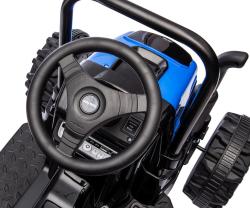 MILLY MALLY Elektrický traktor s vlečkou Farmer modrý
