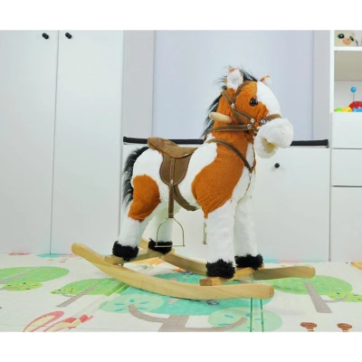 MILLY MALLY Houpací koník s melodií Jurášek světle hnědý