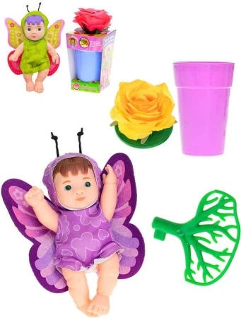 Miminko Babyblooms 13cm panenka květina v květináči 2v1 12 druhů