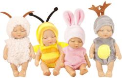 Miminko panenka v oblečku 12cm v převleku zvířátko 4 druhy Miminko panenka v oblečku 12cm v převleku zvířátko 4 druhy