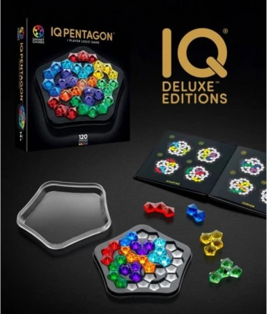 Mindok Hlavolamová hra SMART GAMES IQ Deluxe-Pentagon 120 rébusů