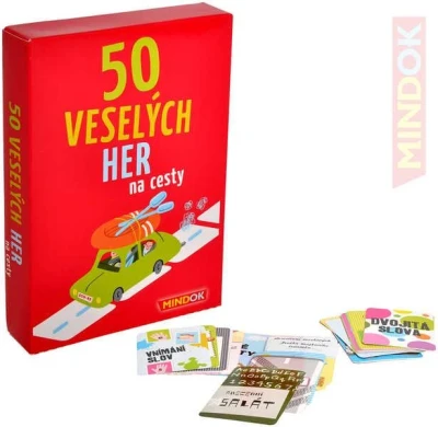 Mindok HRA 50 Veselých her na cesty (společenská hra) Mindok HRA 50 Veselých her na cesty (společenská hra)