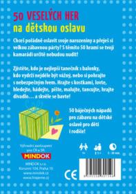 Mindok HRA 50 Veselých her na dětskou oslavu (společenská hra)