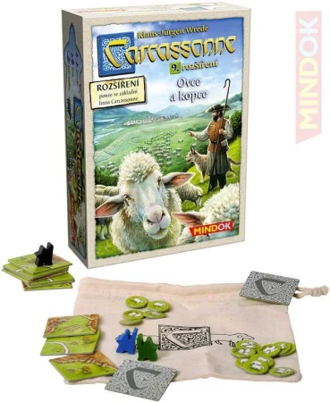 Mindok HRA Carcassonne 9. rozšíření Ovce a kopce (společenská hra) Mindok HRA Carcassonne 9. rozšíření Ovce a kopce (společenská hra)