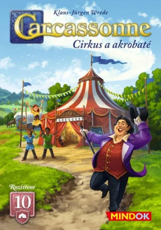 Mindok HRA Carcassonne: Cirkus a akrobaté 10. rozšíření (2025) Mindok HRA Carcassonne: Cirkus a akrobaté 10. rozšíření (2025)