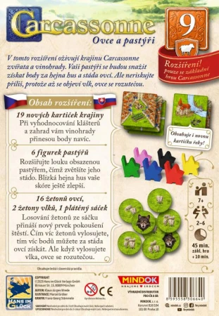 Mindok HRA Carcassonne: Ovce a pastýři 9. rozšíření (2025)