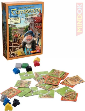 Mindok HRA Carcassonne rozšíření 5 Opatstvi a starosta (společenská hra) Mindok HRA Carcassonne rozšíření 5 Opatstvi a starosta (společenská hra)