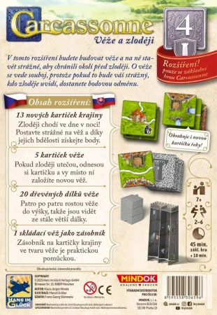 Mindok HRA Carcassonne: Věže a zloději 4. rozšíření (2025)