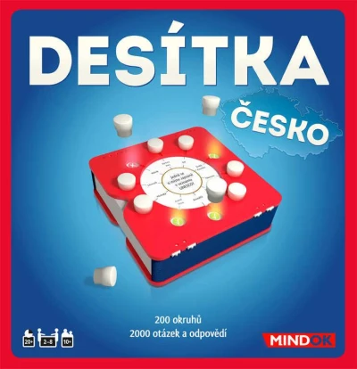 Mindok HRA Desítka Česko (společenská hra)