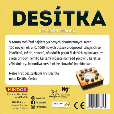 Mindok HRA Desítka příroda (rozšíření) (společenská hra)