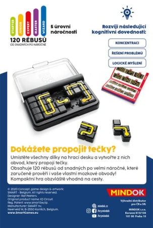 Mindok HRA IQ Smart Obvody 120 rébusů hlavolam