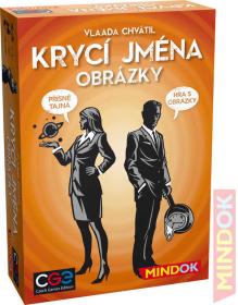 Mindok HRA Krycí jména Obrázky (společenská hra)