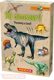 Mindok HRA kvízová Expedice Příroda: 50 druhů dinosaurů naučná