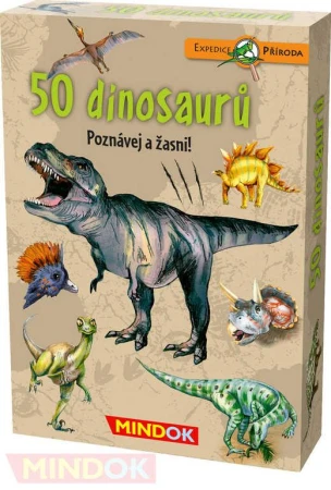 Mindok HRA kvízová Expedice Příroda: 50 druhů dinosaurů naučná Mindok HRA kvízová Expedice Příroda: 50 druhů dinosaurů naučná