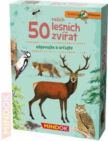 Mindok HRA kvízová Expedice Příroda: 50 našich lesních zvířat naučná