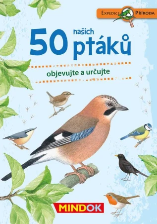 Mindok HRA kvízová Expedice Příroda: 50 našich ptáků naučná