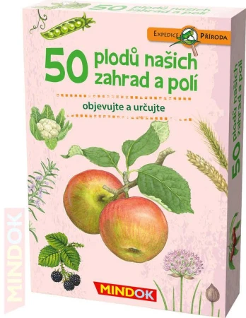 Mindok HRA kvízová Expedice Příroda: 50 plodů našich zahrad a polí naučná Mindok HRA kvízová Expedice Příroda: 50 plodů našich zahrad a polí naučná