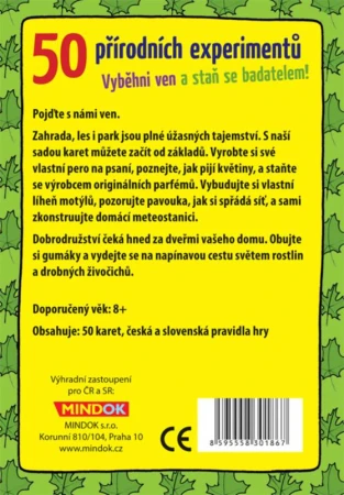 Mindok Hra na cesty 50 Přírodních experimentů