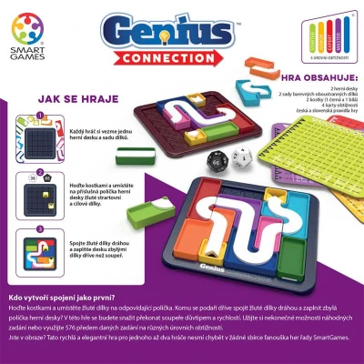 Mindok HRA Smart Genius Connection hlavolam (společenská hra)