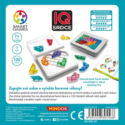 Mindok HRA Smart IQ Srdce 120 rébusů hlavolamy