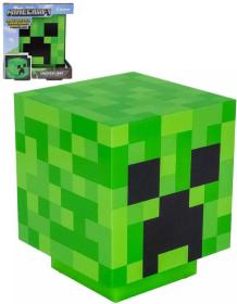 Minecraft Crepper halloweenská dekorativní lampa na baterie Světlo Zvuk