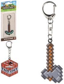 Minecraft kovový přívěšek na klíče dětská klíčenka 6 druhů