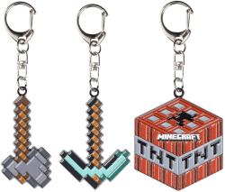 Minecraft kovový přívěšek na klíče dětská klíčenka 6 druhů