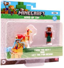 MINECRAFT Zvieratko naťahovacie set s postavičkou na kľúčik 4 druhy