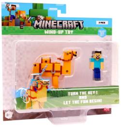 MINECRAFT Zvieratko naťahovacie set s postavičkou na kľúčik 4 druhy