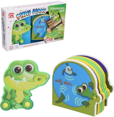 Mini Mani Krokodíl interaktívny set penové zvieratko na kolieskach + kniha s aplikáciou Mini Mani Krokodíl interaktívny set penové zvieratko na kolieskach + kniha s aplikáciou