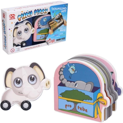 Mini Mani Slon interaktívny set penové zvieratko na kolieskach + kniha s aplikáciou Mini Mani Slon interaktívny set penové zvieratko na kolieskach + kniha s aplikáciou