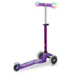Mini Micro Deluxe Magic LED Purple koloběžka