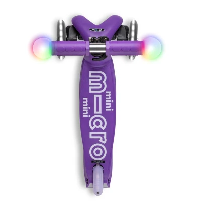 Mini Micro Deluxe Magic LED Purple koloběžka