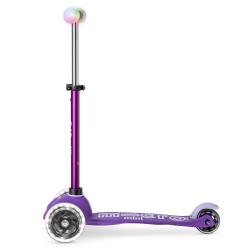 Mini Micro Deluxe Magic LED Purple koloběžka