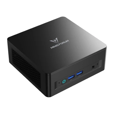 Minisforum UM760 Slim černé barebone mini PC s procesorem AMD Ryzen 5 7640HS