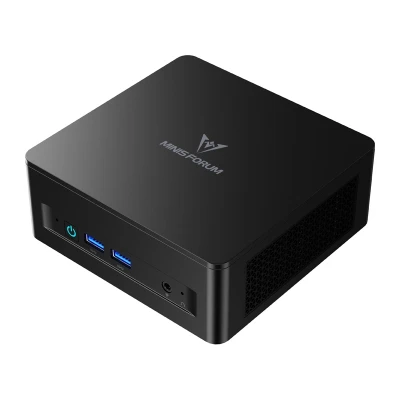 Minisforum UM760 Slim černé barebone mini PC s procesorem AMD Ryzen 5 7640HS
