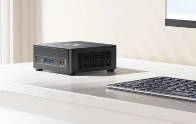 Minisforum UM760 Slim černé barebone mini PC s procesorem AMD Ryzen 5 7640HS